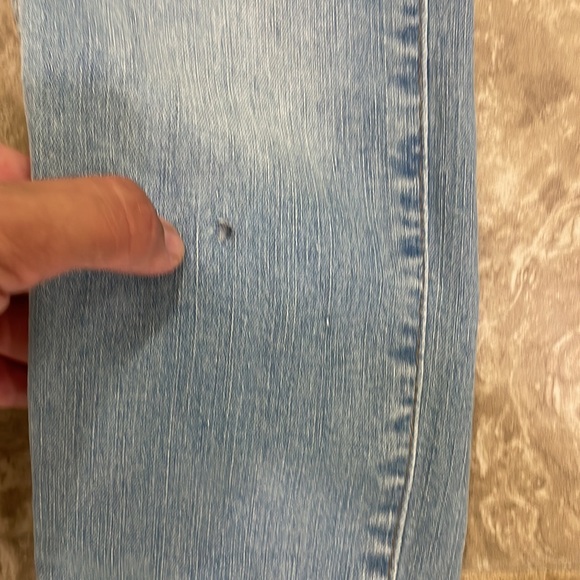 Madewell 10 in High Rise Skinny Jeans Exposed Button Fly M5327 Sz 25 - Picture 6 of 14